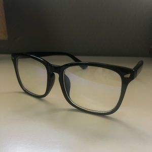 Black Simple Blue Light Glasses